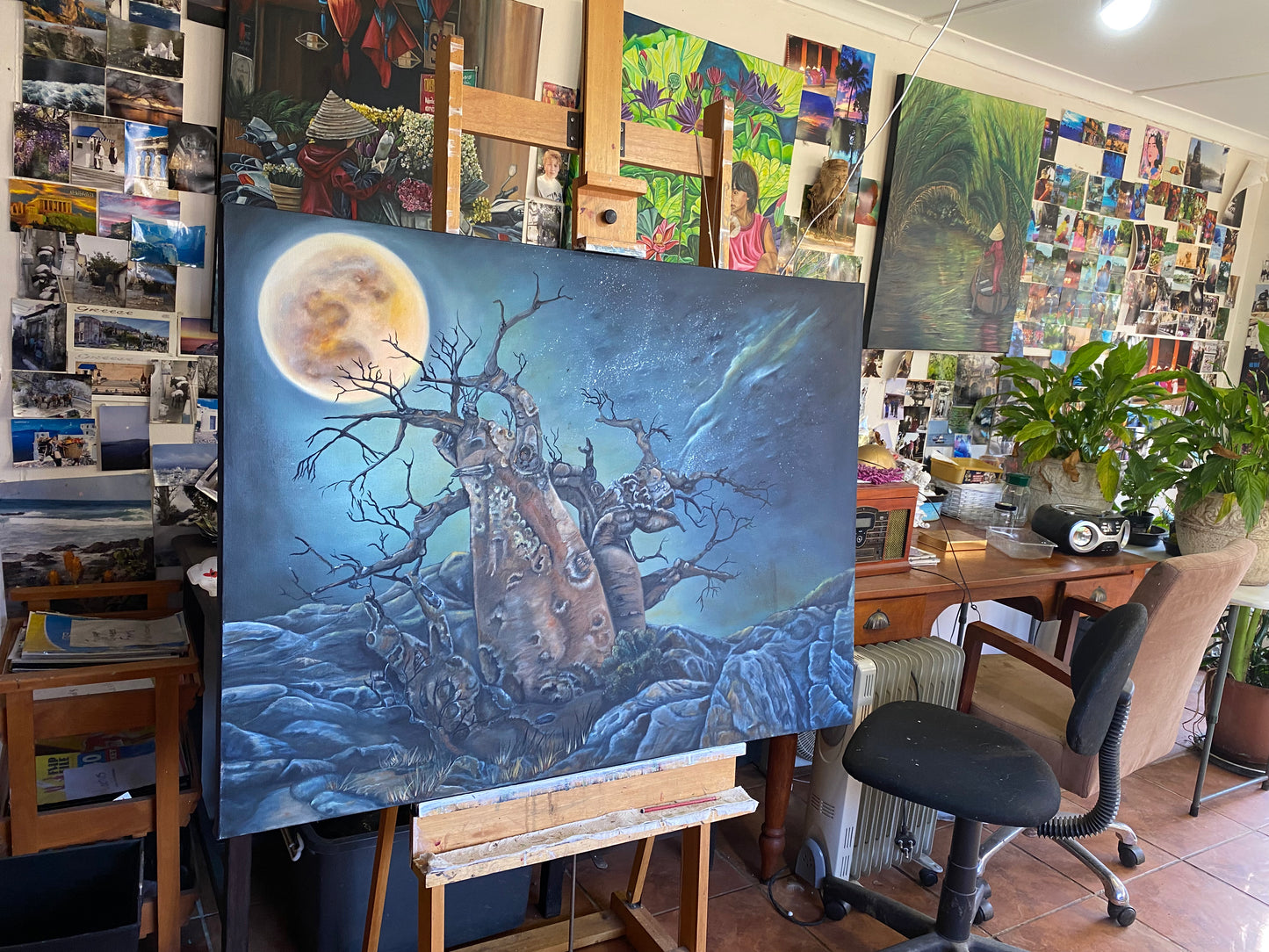 A Kalahari full moon #011