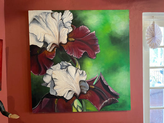 Whispers of the Garden: Irises in Bloom #021